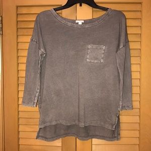 Three quarter long sleeve